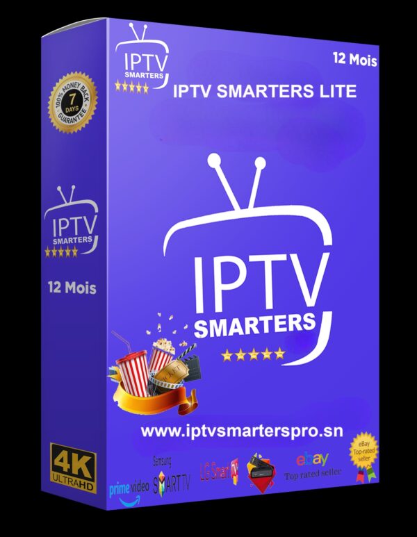 Activation IPTV SMARTERS LITE 12Mois Premium Lite