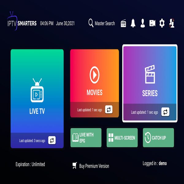 Activation application iptv smarters pro 12/Mois PREMUIM Pro